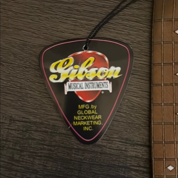 Gibson Black and Gold Guitar Tie - Picture 2 of 5